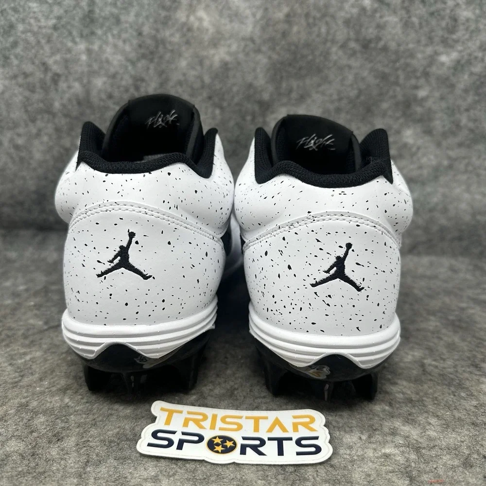 Air Jordan Stadium 90 Football Cleats Mens Size 11 White Black HQ0210-100